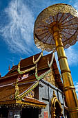 Chiang Mai - Wat Phra That Doi Suthep. One of the two largest vihan of the temple. 